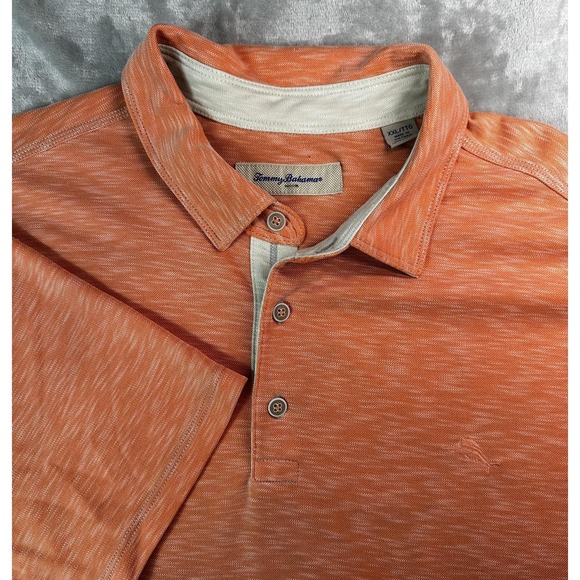 Tommy Bahama Other - Tommy Bahama Polo Shirt Mens 2XL Orange Heather Modal Blend Casual Golf